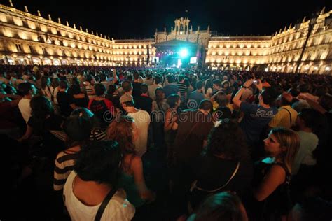 Salamanca, Spain, September 21, 2011: Fiestas En Plaza Mayor Editorial ...