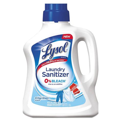 Lysol Laundry Sanitizer Liquid Crisp Linen, 90 Ounce, 4 per Carton 95872 - Walmart.com