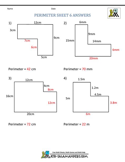 Area And Perimeter Word Problems Worksheets - Printable Word Searches