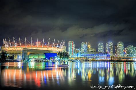 BC Place | Night view of BC Place and Rogers Arena, Vancouve… | Flickr