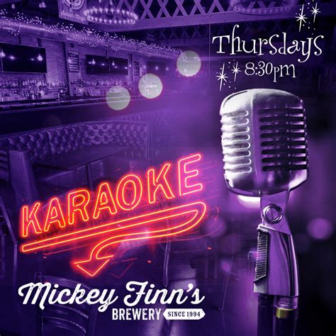 Karaoke Thursdays – Mickey Finns Brewery