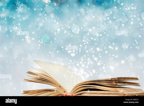 Christmas fairy-tale. Christmas background with magic book Stock Photo: 75804994 - Alamy