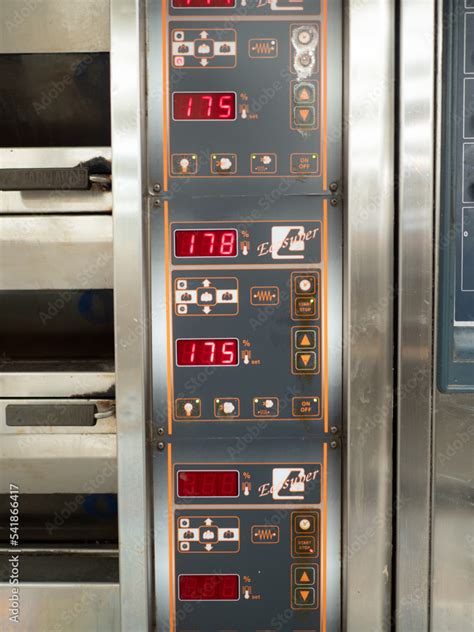 professional bakery oven ready to bake at 175 celsius degrees Stock Photo | Adobe Stock