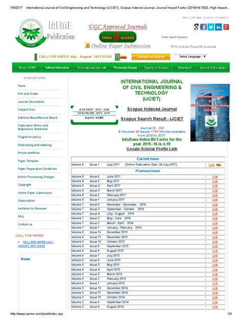 IJCIET (International Journal of Civil Engineering and Technology) | PDF | Academic Journal ...