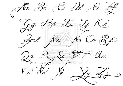 14 Calligraphy Script Font Alphabet Images - Tattoo Fonts Script Calligraphy Alphabet ...