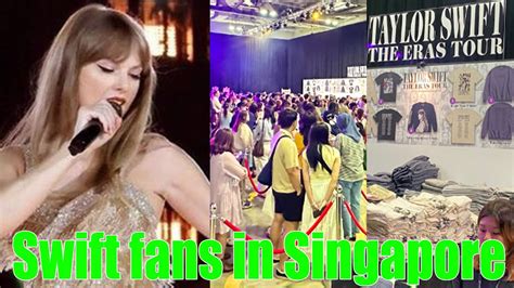 Taylor Swift fans in Singapore jostled in long lines before the 'Eras Tour' concert took place ...