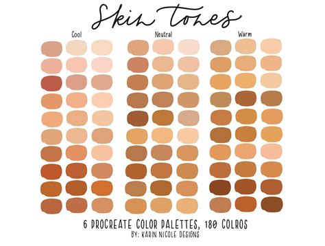 Skin Color Palette, Palette Art, Skin Tone Palette Digital Art, Digital Painting Tutorials ...