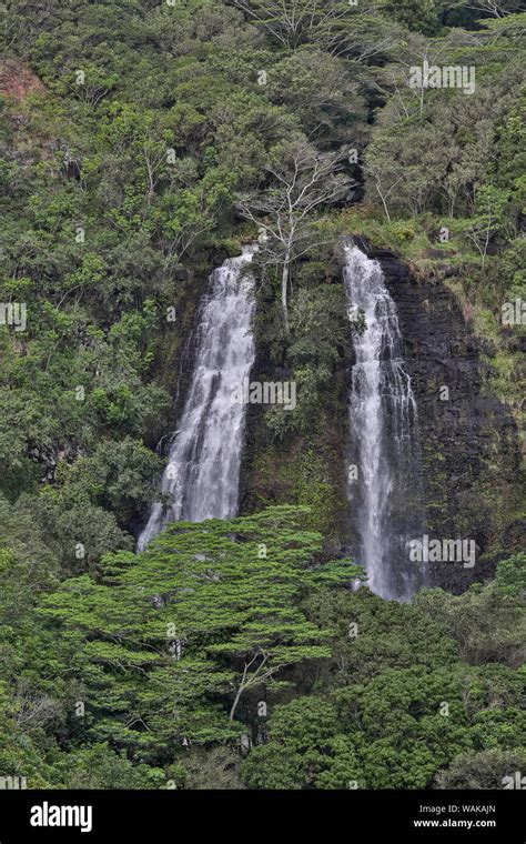 Kauai, Hawaii. Opaeka'a Falls Stock Photo - Alamy