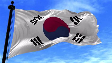 South Korea Flag Animation - Stock Motion Graphics | Motion Array