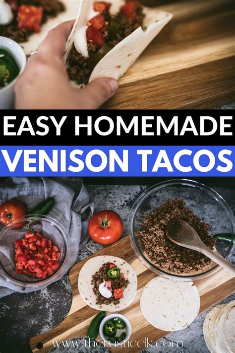 Easy Ground Venison Tacos Recipe • The Rustic Elk