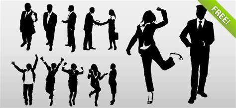 Business People Silhouettes Icon for Free Download | FreeImages