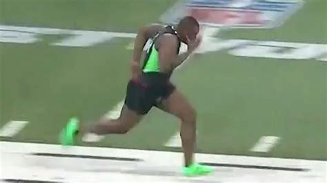 Defensive Lineman’s Penis Falls Out of Shorts During NFL Combine 40-Yard Dash - video Dailymotion