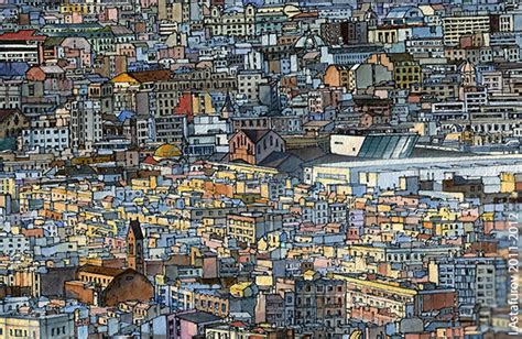 View of Barcelona from Montjuic hill :: Behance