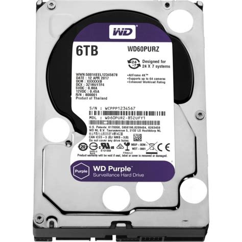 WD Purple 6TB Surveillance Hard Disk WD60PURZ Call for Best Price +97142380921 in Dubai