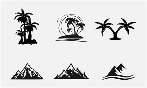 Beach Silhouette Vector Art, Icons, and Graphics for Free Download