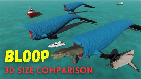 Bloop Size Comparison 3D 🐲🦎🐙🦐 - YouTube