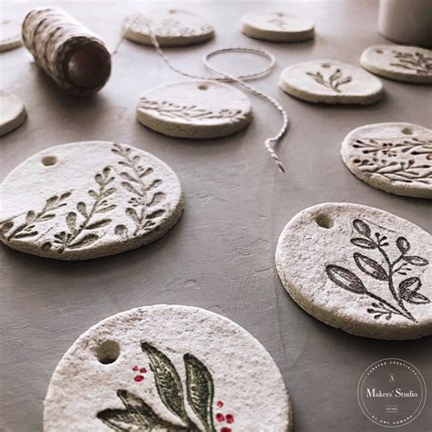 DIY SALT DOUGH GIFT TAGS | Using Clear Stamps and Gel Art Ink - A Makers' Studio Store