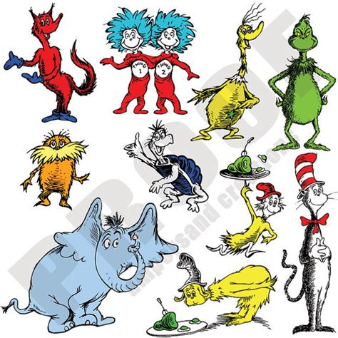 Dr. Seuss Characters | Free Download Clip Art | Free Clip Art | on Clipart Library