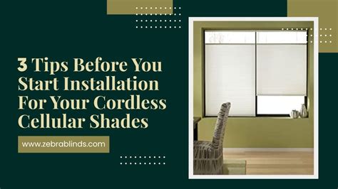 3 Tips before You Start Installation of Cordless Cellular Shades ...