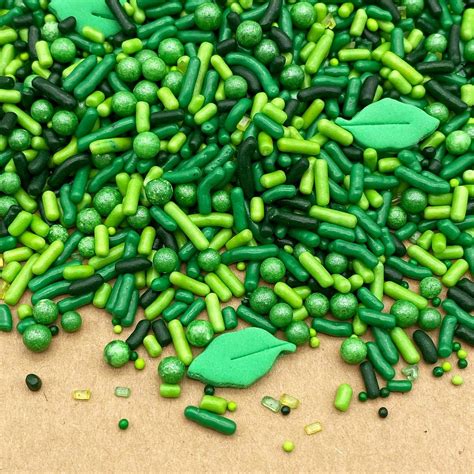 Buy Jungle Leaves Sprinkle Mix | Green Sprinkles | Safari | Sprinkles ...