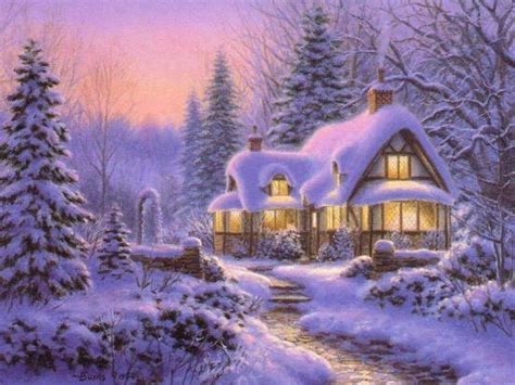 Christmas Cottage Wallpapers - Wallpaper Cave