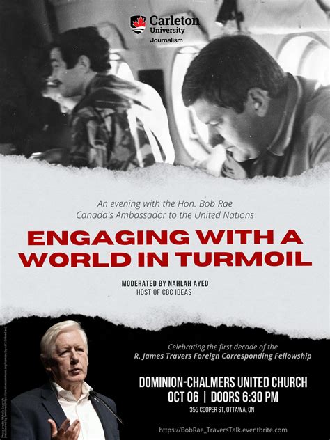 "Engaging with a world in turmoil" – with Bob Rae, Canada's UN ...