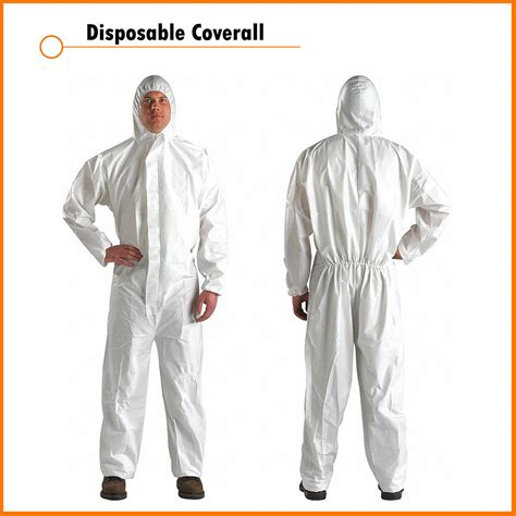 Disposable Coveralls White Hood Paper Suit Painters Protective Overalls ...