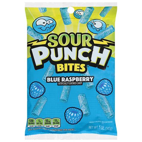 Sour Punch Bites Blue Raspberry Gummy Candy - Shop Snacks & Candy at H-E-B