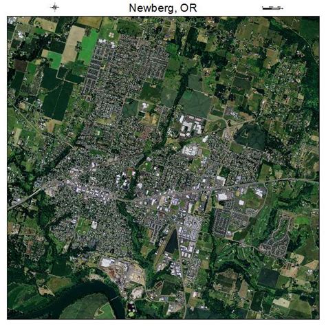 Aerial Photography Map of Newberg, OR Oregon