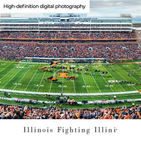 Illinois Fighting Illini Football Panoramic Picture - Memorial Stadium ...