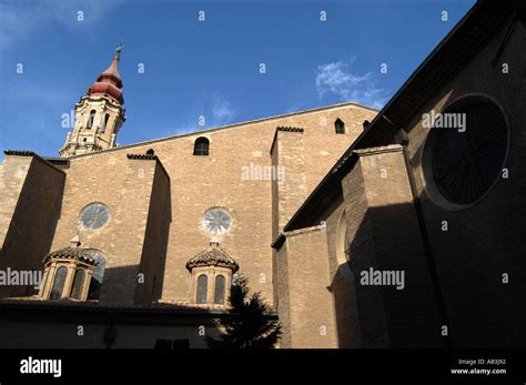 La Seo San Salvador Cathedral Zaragoza Spain Stock Photo - Alamy