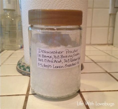 DIY Automatic Dishwasher Detergent - Life With Lovebugs