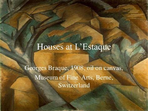 Houses at l’estaque by Georges Braque (Cubism)