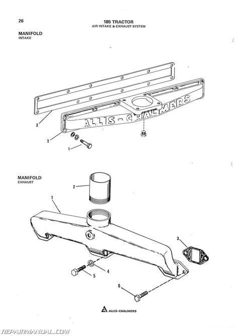 Allis Chalmers 185 Diesel Parts Manual