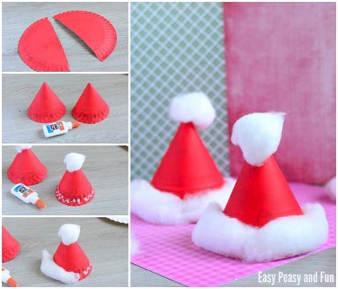 Paper Plate Santa Hats Craft - Christmas Crafts for Kids - Easy Peasy ...