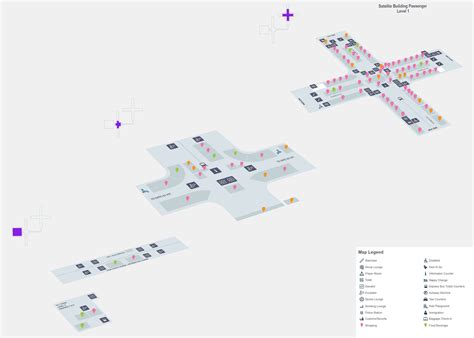 Kuala Lumpur Airport Map (KUL) - Printable Terminal Maps, Shops, Food ...