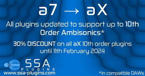 Now Supporting Tenth-Order Ambisonics • SSA Plugins