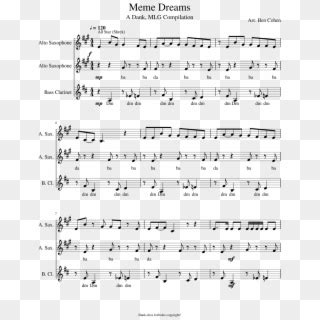 Meme Dreams ~ A Dank, Mlg Compilation - Moana Clarinet Sheet Music, HD ...