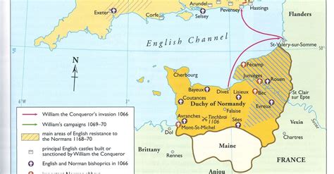 Map of the Norman Conquest of England (Illustration) - Ancient History ...