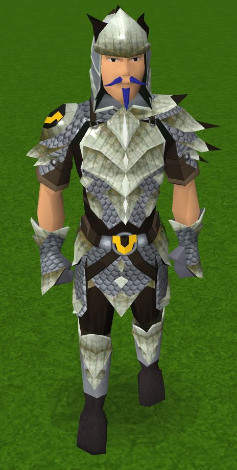 Image - Dyed silver d'hide blessed set equipped male.png - The RuneScape Wiki