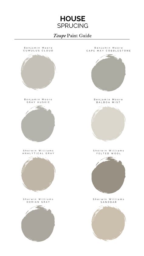 Our Favorite Taupe Paint Colors — House Sprucing | Taupe paint, Taupe paint colors, Paint colors ...