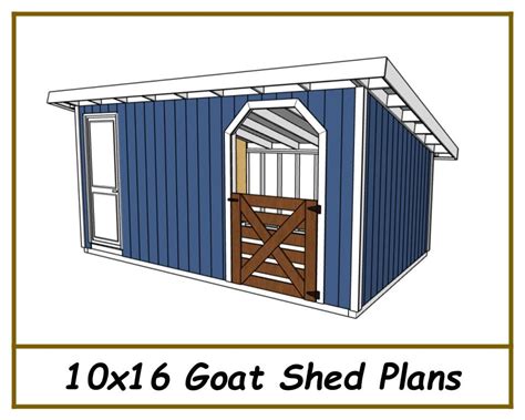 Goat Shed Plans 10x16 PDF Download - Etsy