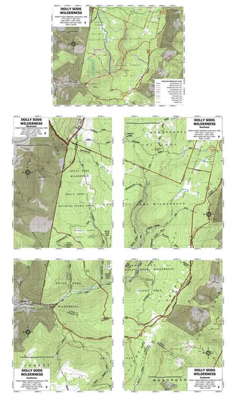 Dolly Sods Backpacking Map - Cordey Celestyna