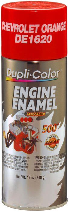 Dupli-Color Ceramic Engine Enamel Paint, Chevy Orange, 12 oz. | 9381485 | Pep Boys