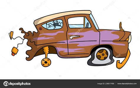 Rusting Car Clip Art