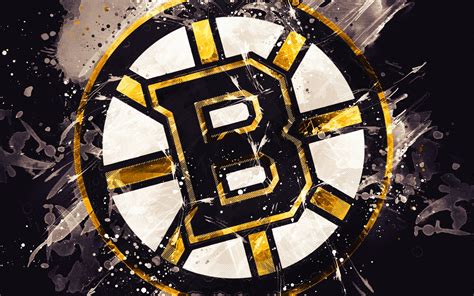 Download Emblem Logo NHL Boston Bruins Sports 4k Ultra HD Wallpaper