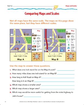 Map Scale Worksheets