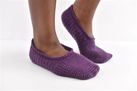 Simple Crochet Slippers Free Pattern