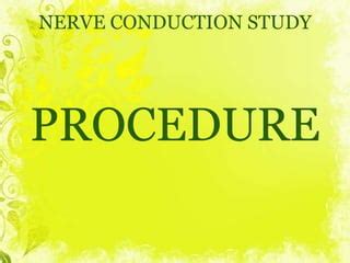 Nerve conduction study | PPT