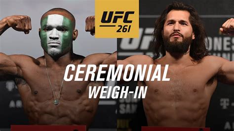 UFC 261: Ceremonial Weigh-in - YouTube